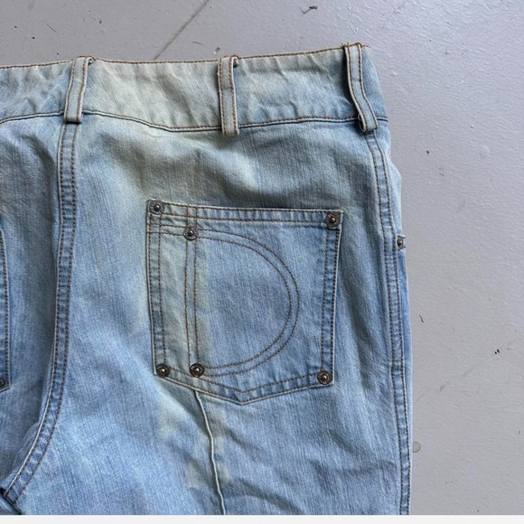 Rare Christian Dior by John Galliano Vintage y2k light wash boot cut flare jeans - Picture 7 of 8